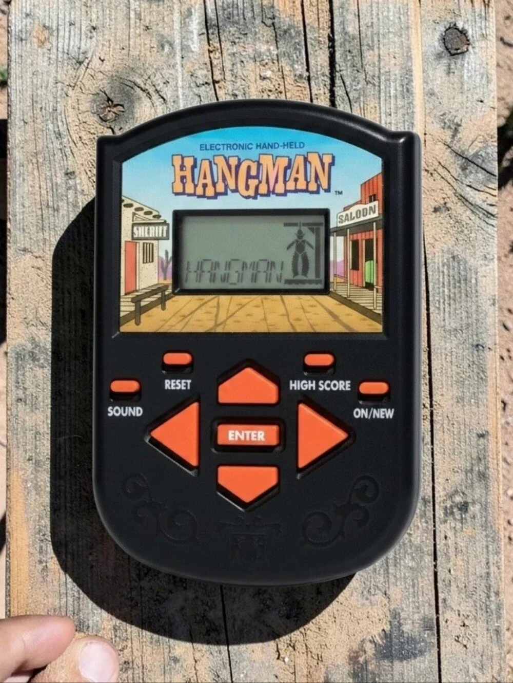 1995 Milton Bradley Hangman Electronic Handheld Game W/Batteries TESTED WORKING